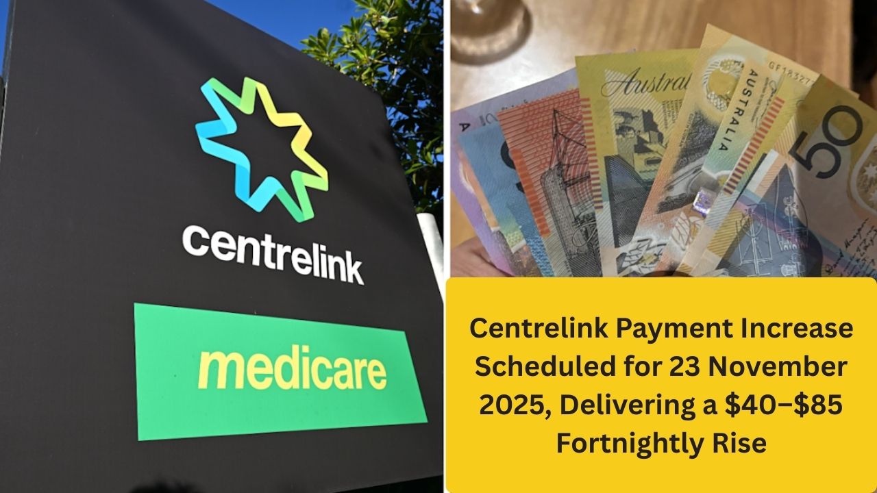 Centrelink Payment Increase Scheduled for 23 November 2025, Delivering a $40–$85 Fortnightly Rise