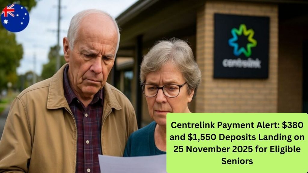 Centrelink Payment Alert: $380 and $1,550 Deposits Landing on 25 November 2025 for Eligible Seniors