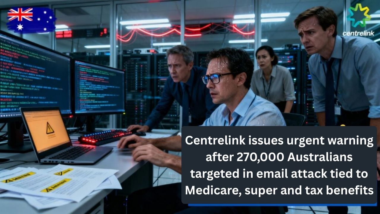 Centrelink issues urgent warning after 270,000 Australians targeted in email attack tied to Medicare, super and tax benefits