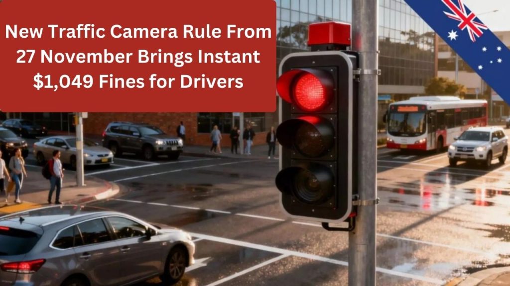 New Traffic Camera Rule From 27 November Brings Instant $1,049 Fines for Drivers