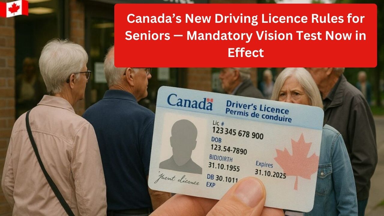 Canada’s New Driving Licence Rules for Seniors — Mandatory Vision Test Now in Effect