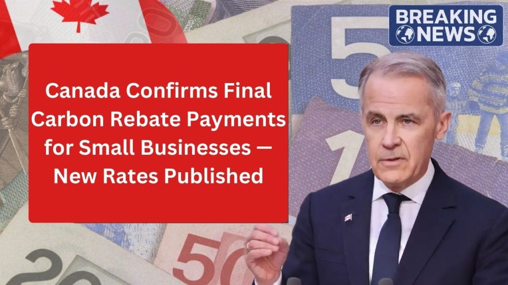 Canada Confirms Final Carbon Rebate Payments for Small Businesses — New Rates Published